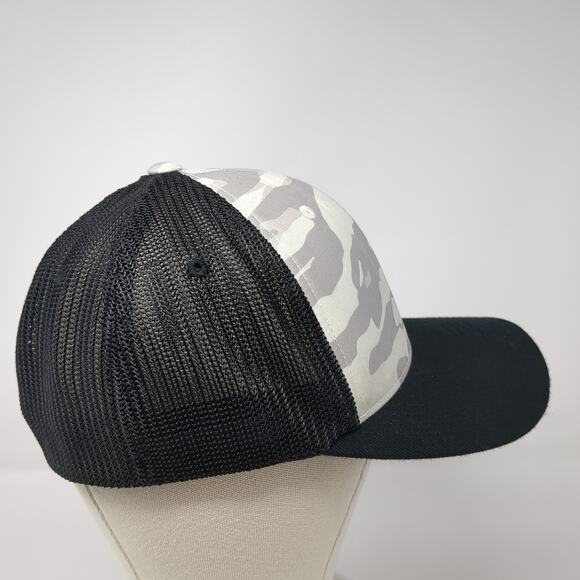 Oakley Fitted Trucker Hat Multicolor XL Camouflage Flexfit Yupoong - Picture 5 of 10